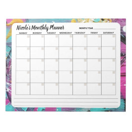 Resumen Moda Mensual Bloc de notas del calendario