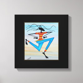 Resumen, moderna bailarina de reggae de arte afric