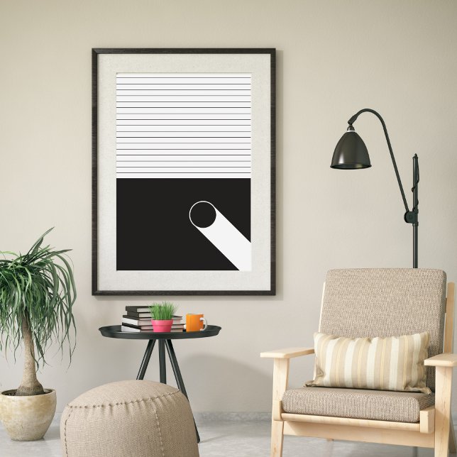 Resumen moderno Arte blanco negro contemporáneo (Subido por el creador)