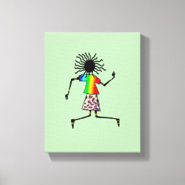 Resumen, moderno bailarín de arte africano elegant