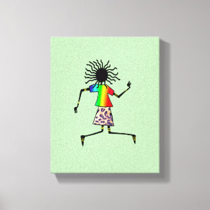 Resumen, moderno bailarín de arte africano elegant