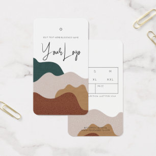 Resumen moderno Boho Business Clohing Hang Tag