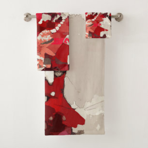 Resumen, moderno, de collage, rojo, beige, burdeos