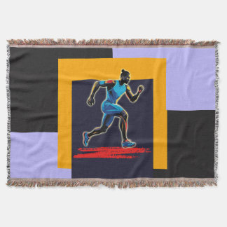 Resumen moderno de la manta de lanzamiento del hom