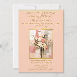 Resumen moderno Elegante Invitación a la Boda