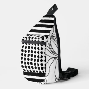 "Resumen moderno en blanco y negro" Corta la bolsa
