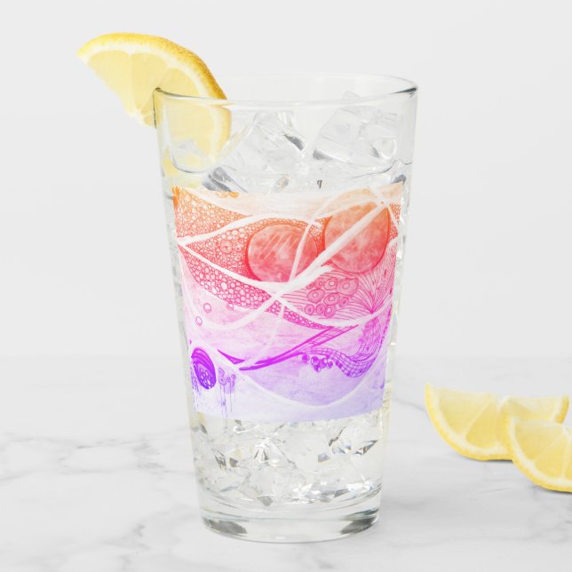 Resumen moderno Espacio de planetas negros y rosad (Anverso (hielo))