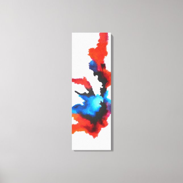 Resumen moderno Expresionista Sepia Acrílico Arte (Anverso)