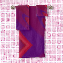 Resumen moderno Minimalista Red Purple Swirl