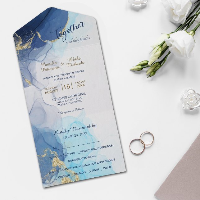 Resumen moderno Plantilla de fotos azul de índigo  (Subido por el creador)