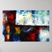 Resumen moderno Poster de impresión de pintura ori