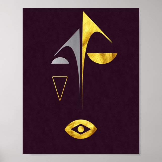 Resumen moderno Poster elegante de arte Minimalist (Frente)