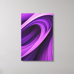 Resumen moderno Púrpura Swirls Arte Contemporáneo