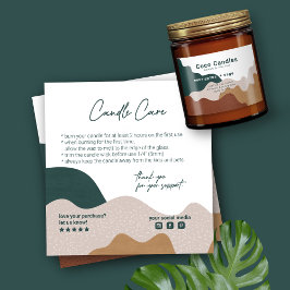 Resumen moderno Tarjeta de asistencia para velas d