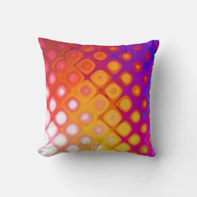 Resumen multicolor brillante - almohada (Anverso)