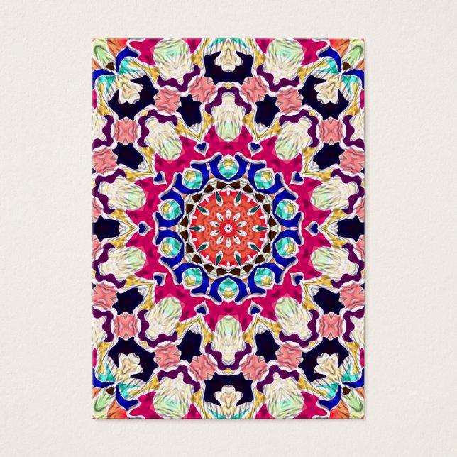 Resumen multicolor Kaleidoscope Mandala (Frente)