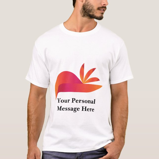 Resumen Naranja Camiseta de pájaro (Anverso)