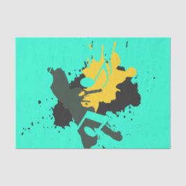 Resumen Notas musicales Papel de tejidos