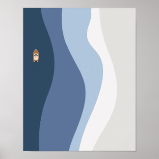 Resumen Olas oceánicas arte mural