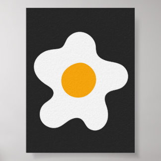 Resumen Omelet Egg Poster de arte moderno