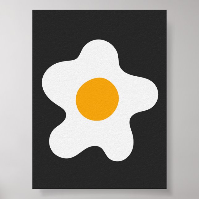 Resumen Omelet Egg Poster de arte moderno (Frente)