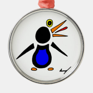 Resumen Ornamento redondo de pingüino