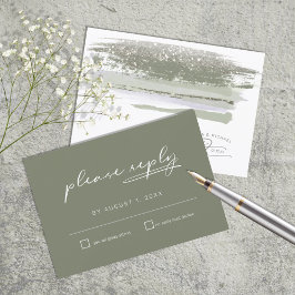 Resumen Paint Strokes Wedding RSVP ID886