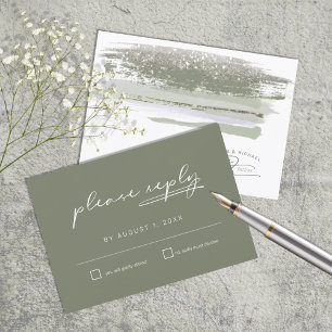 Resumen Paint Strokes Wedding RSVP ID886