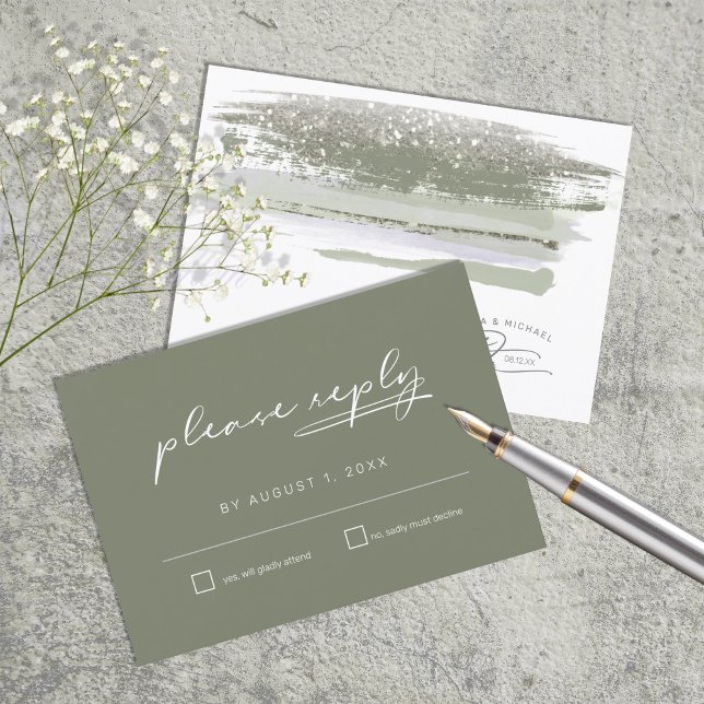 Resumen Paint Strokes Wedding RSVP ID886 (Subido por el creador)