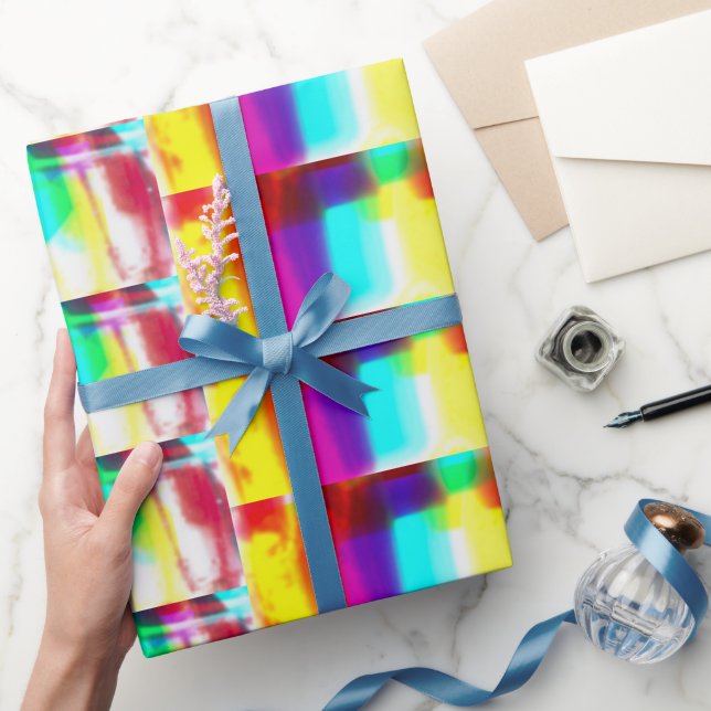 Resumen Papel de envolvimiento de arcoiris primari (Regalar)