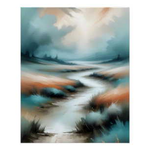 Resumen Pathway Poster de paisajes arte fondo