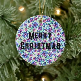 Resumen Patrón Floral - Ornamento cerámico