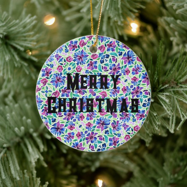 Resumen Patrón Floral - Ornamento cerámico (Árbol)