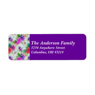 Resumen Patrón Purpurinoso 3 Etiquetas de direcció