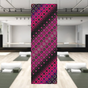Resumen Patrón rosa caliente Yoga Mat