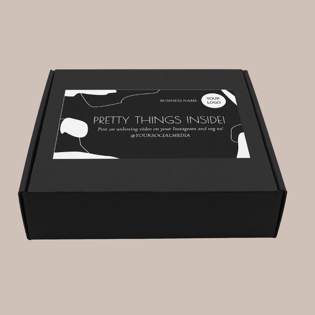 Resumen Pegatina de paquetes para empresas en blan (Subido por el creador)