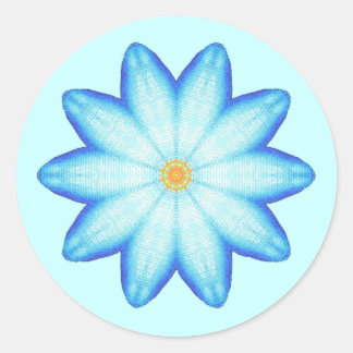 Resumen Pegatinas de pintura Blue Lotus Flower