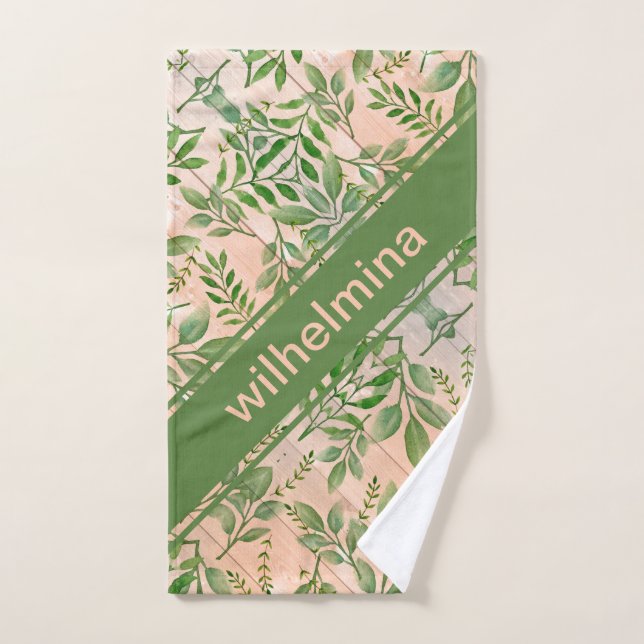 Resumen personalizado de las hojas de julio sobre  (Toalla de mano)