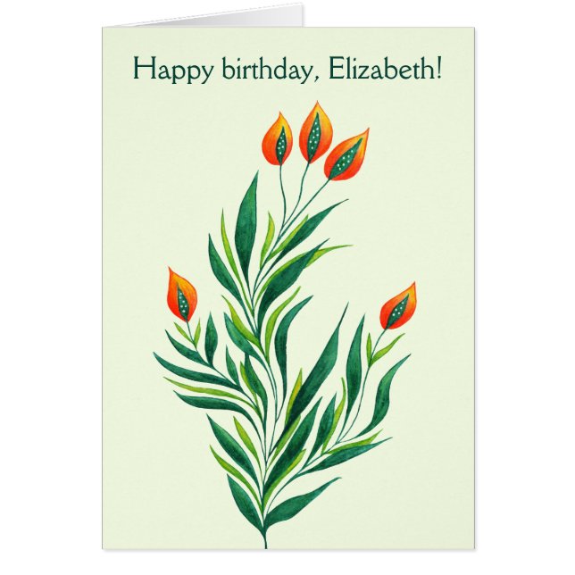 Resumen Planta de primavera de arte botánico (Frente)