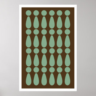 Resumen poster de arte retro moderno