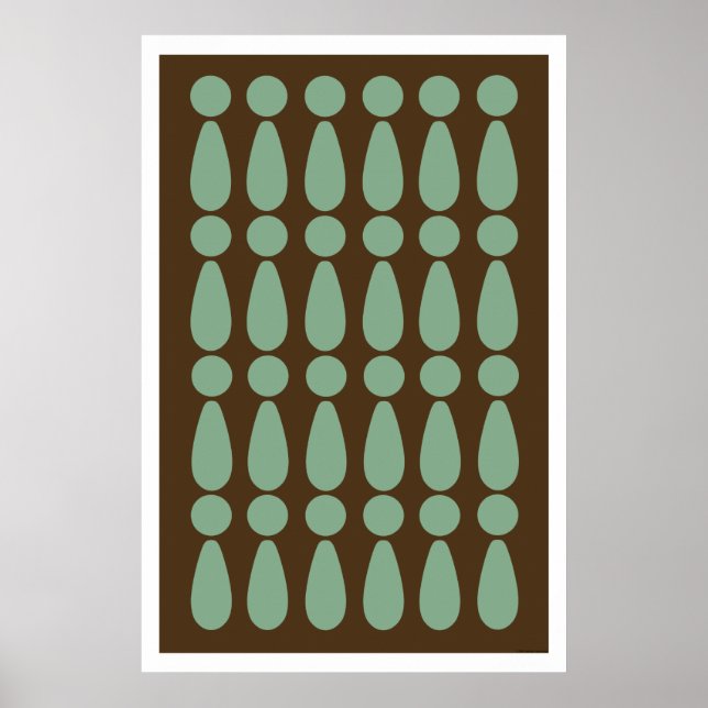 Resumen poster de arte retro moderno (Frente)