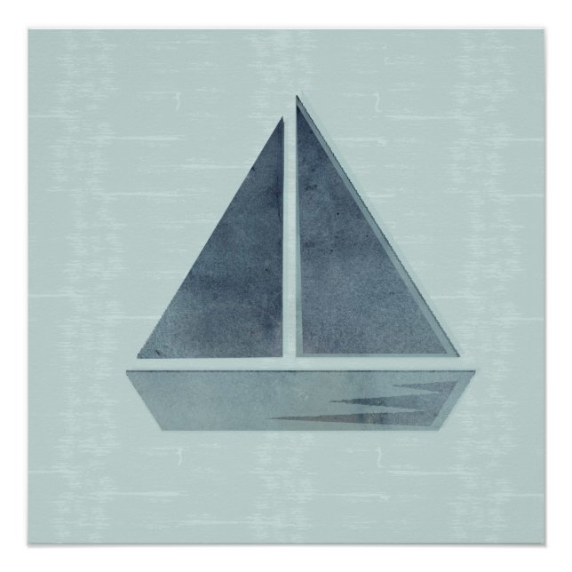 Resumen Poster verde de la Mint. Nautical Sail Bot (Anverso)