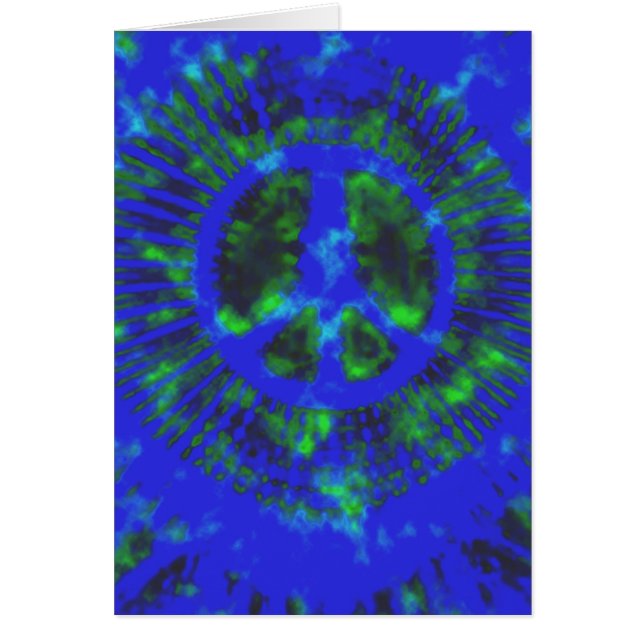 Resumen Psicodélico Signo de paz de tinte (Frente)