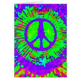 Resumen Psicodélico Signo de paz de tinte