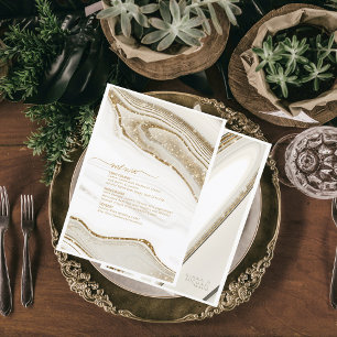 Resumen Purpurina Strata Boda Menú Ivory ID903