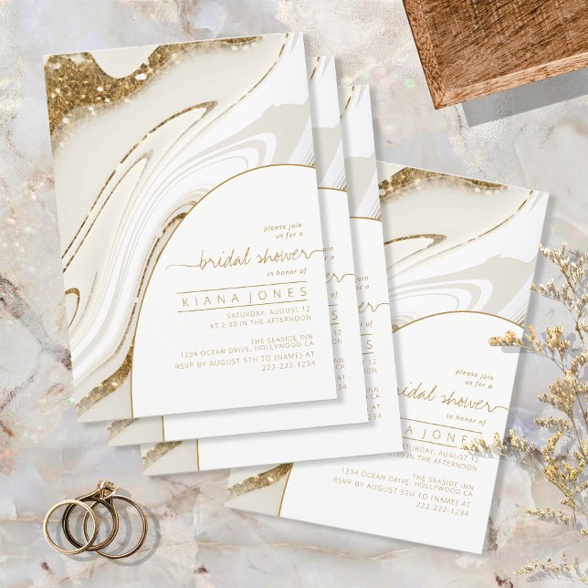 Resumen Purpurina Strata Bridal Shower Ivory ID903 (Subido por el creador)