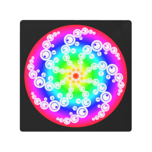 Resumen Recorte Círculo Metalizado arte en la pare