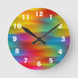 Resumen Reloj de pared acrílico de Straws multicol