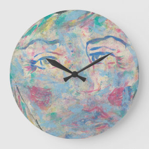 Resumen Reloj de pared moderno y colorido