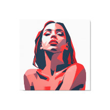 Resumen Retrato de mujer diseño de arte moderno